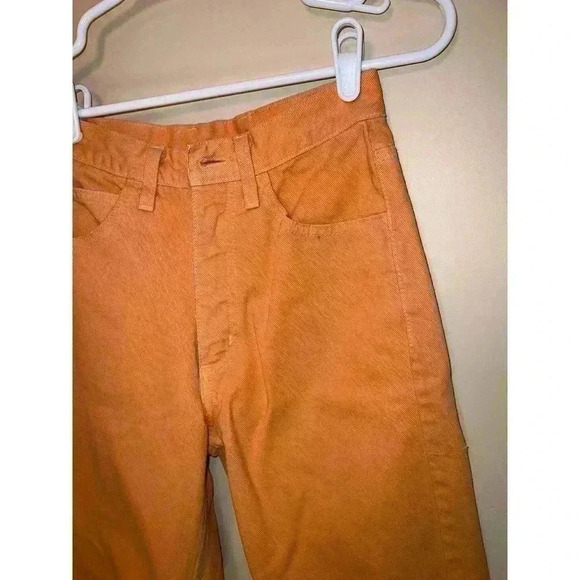 VINTAGE GUESS ORANGE JEANS SIZE 24 - Picture 12 of 13
